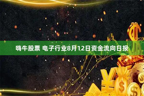 嗨牛股票 电子行业8月12日资金流向日报